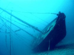 A wonderfull sailor wreck full equiped 20 m long in La ci... by Dourieu Charles 